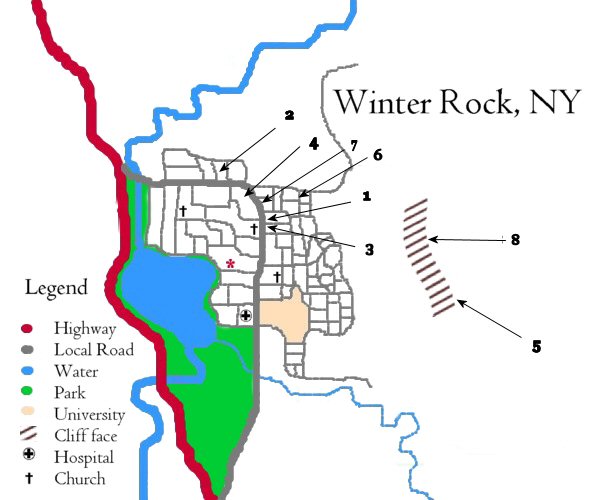 Map of Winter Rock